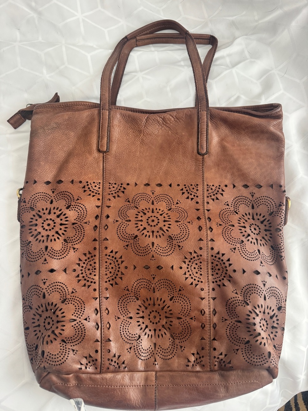 Marta Ponti Fabulous Boho  Leather Tote/Shoulder Bag/Purse